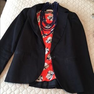 Worthington strech denim material blazer Sz 4